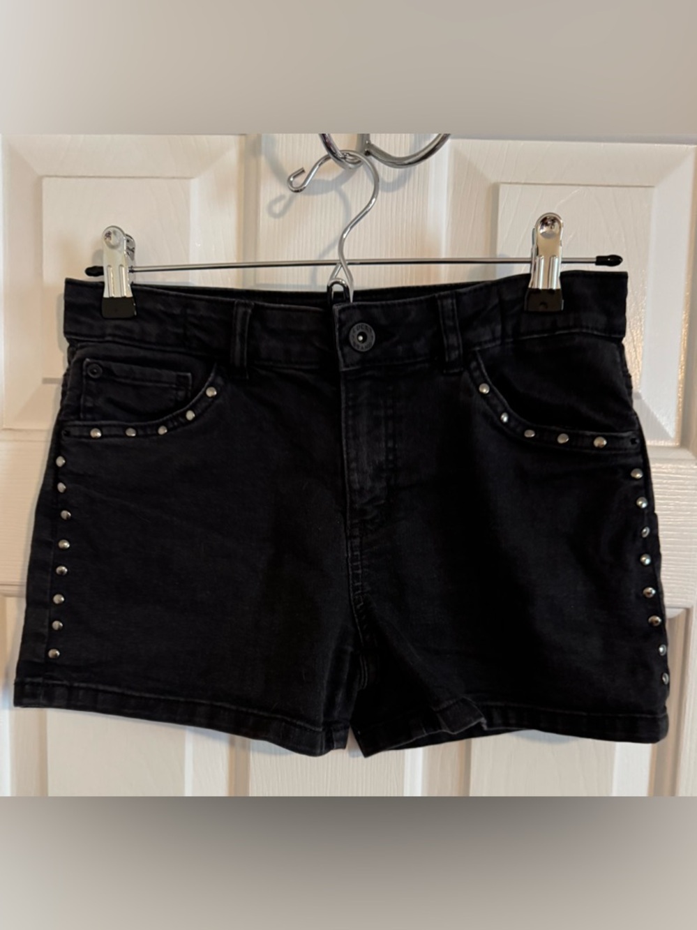 Lucky Brand Black Studded Kids Denim Shorts
